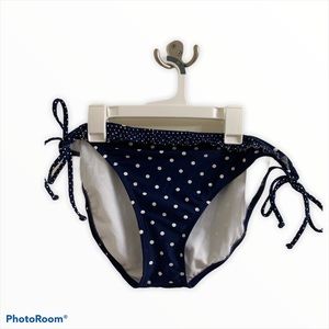 Xhilaration Ruffle Trim Polka Dot Bikini NWT